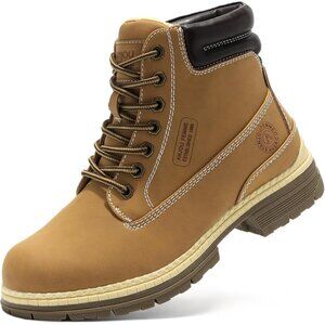 〽️Women's Yellow Anjoufemme Waterproof Combat Hiking Outdoor Work Boots